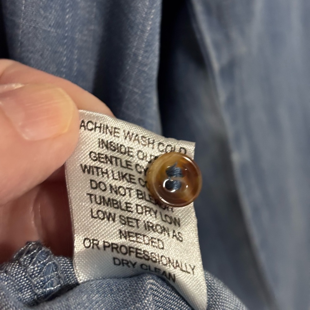 Hester & Orchard women’s denim 3/4 button up - Picture 4 of 5